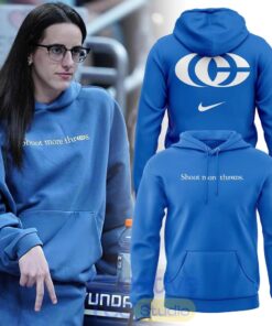 Caitlin Clark Shoot More Threes 2026 Blue Hoodie