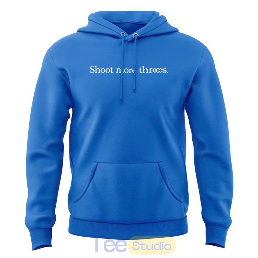 Caitlin Clark Shoot More Threes 2026 Blue Hoodie Caitlin Clark Shoot More Threes 2026 Blue Hoodie