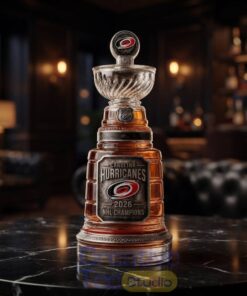 Carolina Hurricanes 2026 NHL Champions Stanley Cup Whiskey Bottle