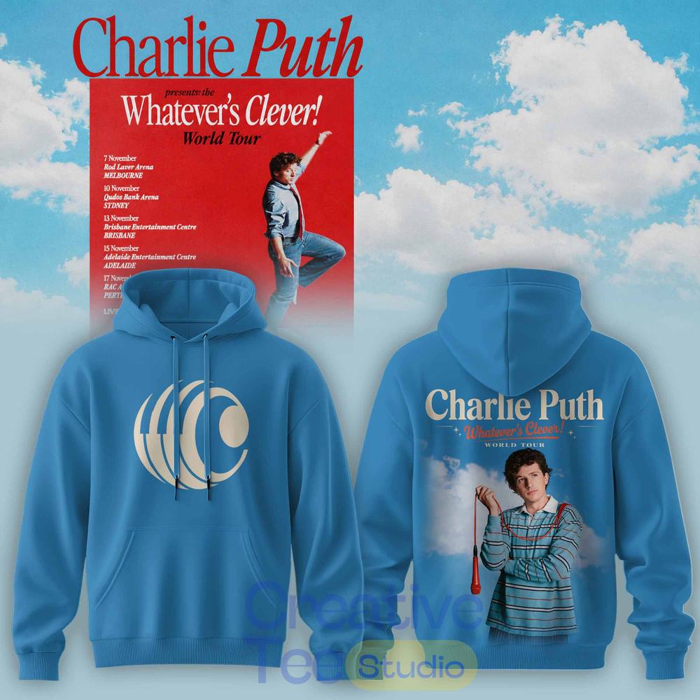Charlie Puth “Whatever’s Clever!” World Tour Hoodie Charlie Puth “Whatever’s Clever!” World Tour Hoodie