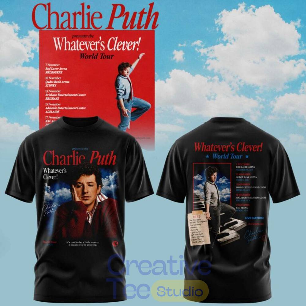 Charlie Puth “Whatever’s Clever!” World Tour Hoodie Charlie Puth “Whatever’s Clever!” World Tour Hoodie