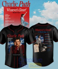 Charlie Puth “Whatever’s Clever!” World Tour Jersey Charlie Puth “Whatever’s Clever!” World Tour Jersey