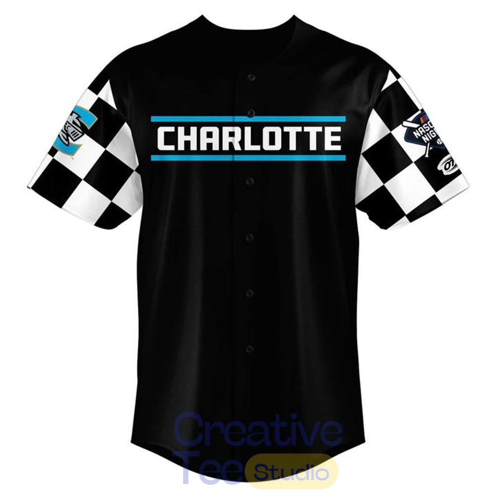 Charlotte Knights x NASCAR Theme 2026 Black Baseball Jersey Charlotte Knights x NASCAR Theme 2026 Black Baseball Jersey