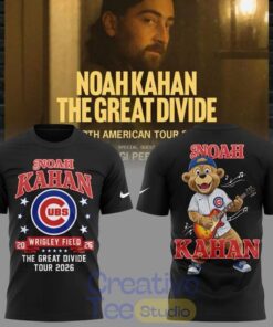 Chicago Cubs x Noah Kahan The Great Divide Tour 2026 T-Shirt