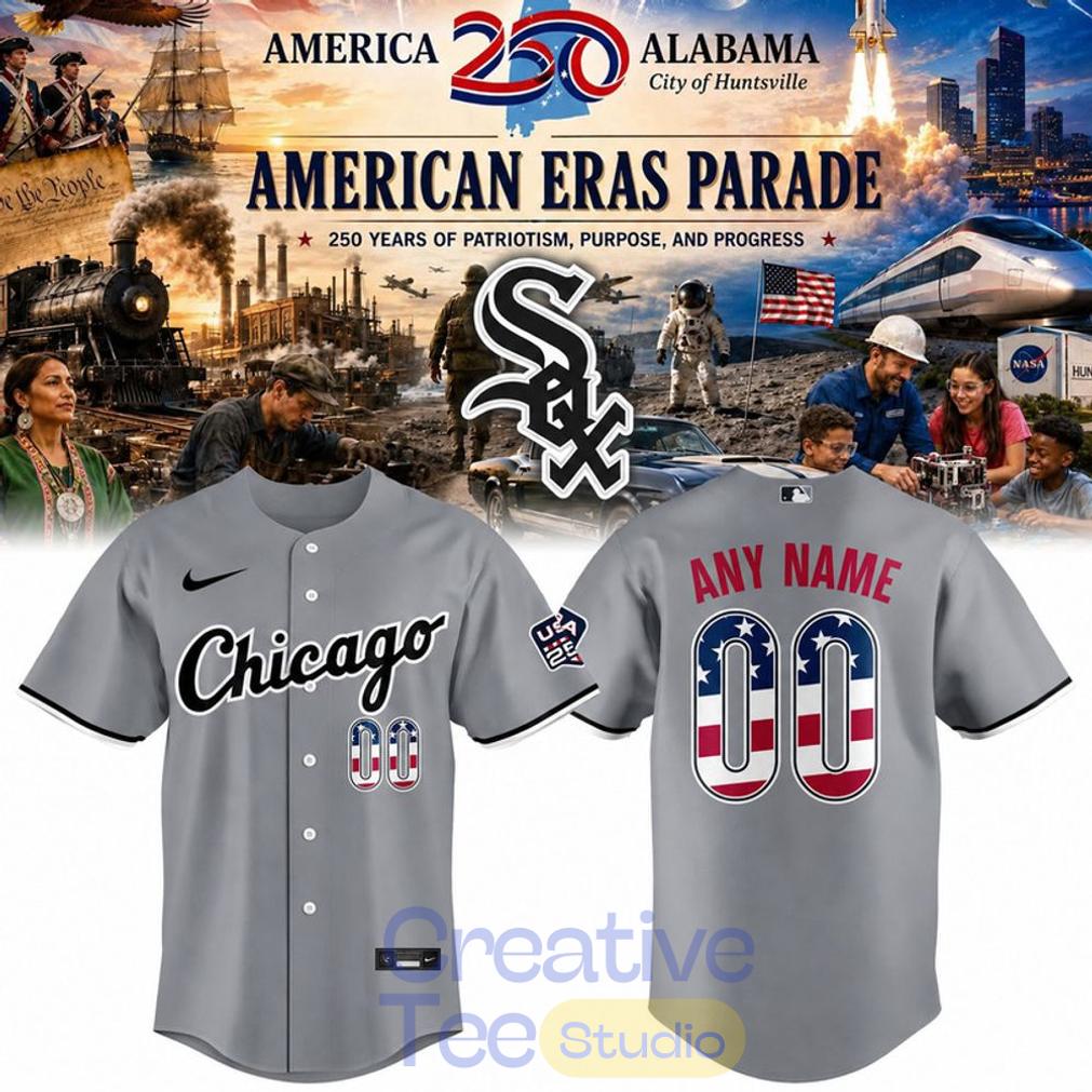 Chicago White Sox USA 250 Fourth of July Road Stadium Baseball Jersey Chicago White Sox USA 250 Fourth of July Road Stadium Baseball Jersey