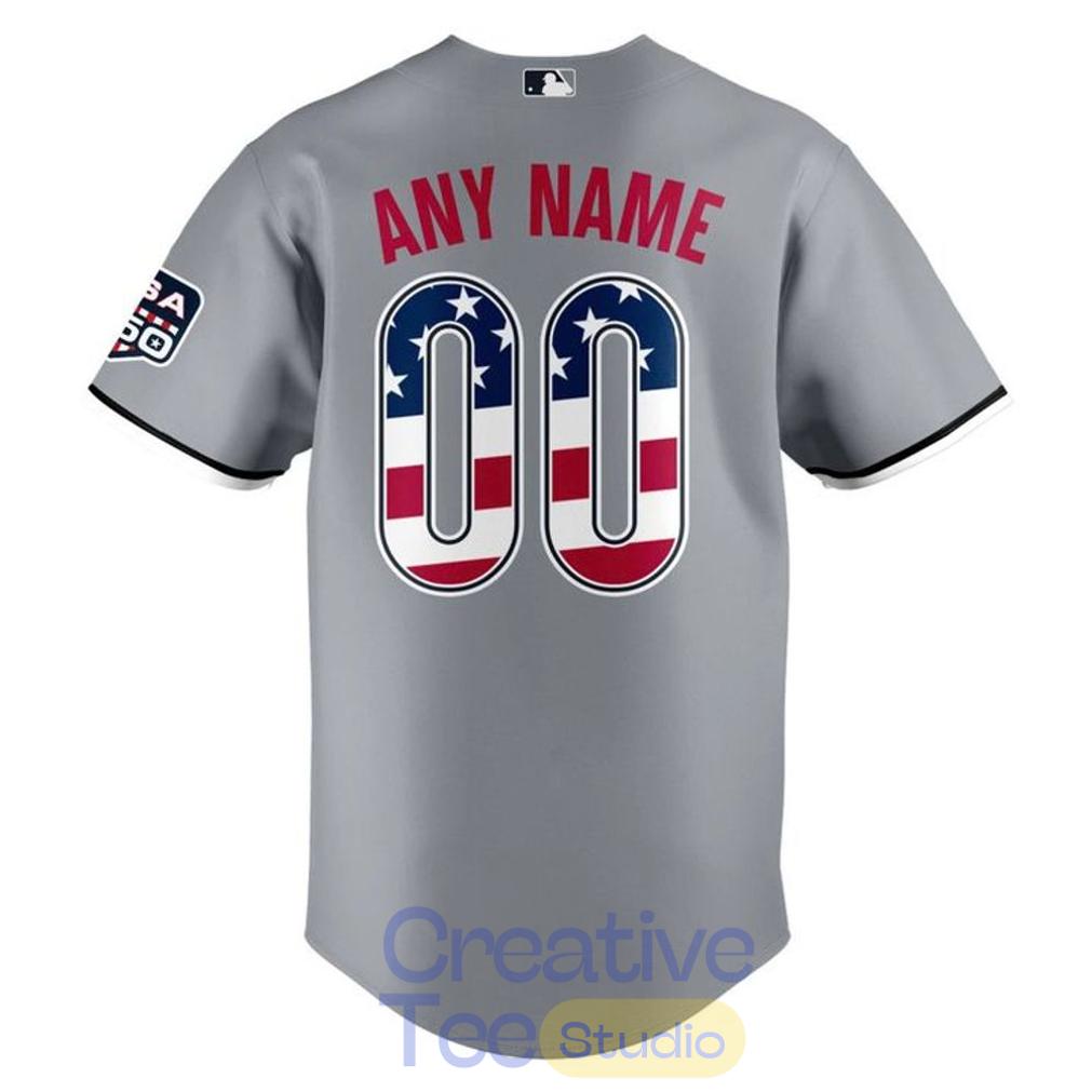 Chicago White Sox USA 250 Fourth of July Road Stadium Baseball Jersey Chicago White Sox USA 250 Fourth of July Road Stadium Baseball Jersey