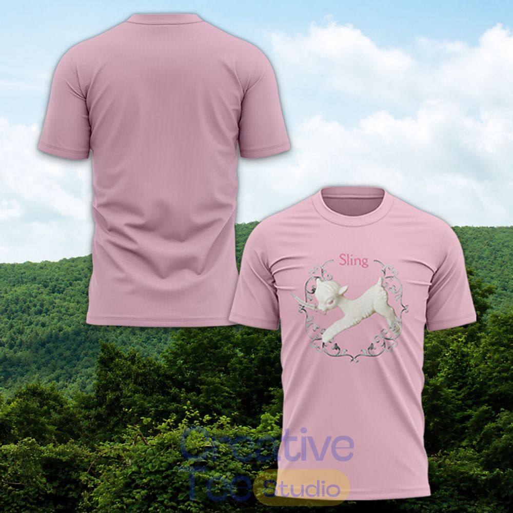 Clairo Sling Album 5-Year Anniversary Pink T-Shirt Clairo Sling Album 5-Year Anniversary Pink T-Shirt