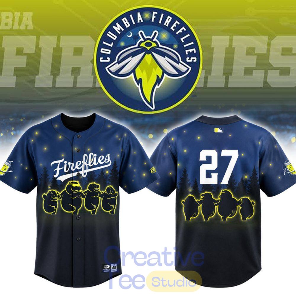 Columbia Fireflies x Synchronized Hippos 2026 Baseball Jersey Columbia Fireflies x Synchronized Hippos 2026 Baseball Jersey