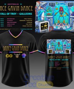 Dance Gavin Dance Australia Tour 2026 Football Jersey