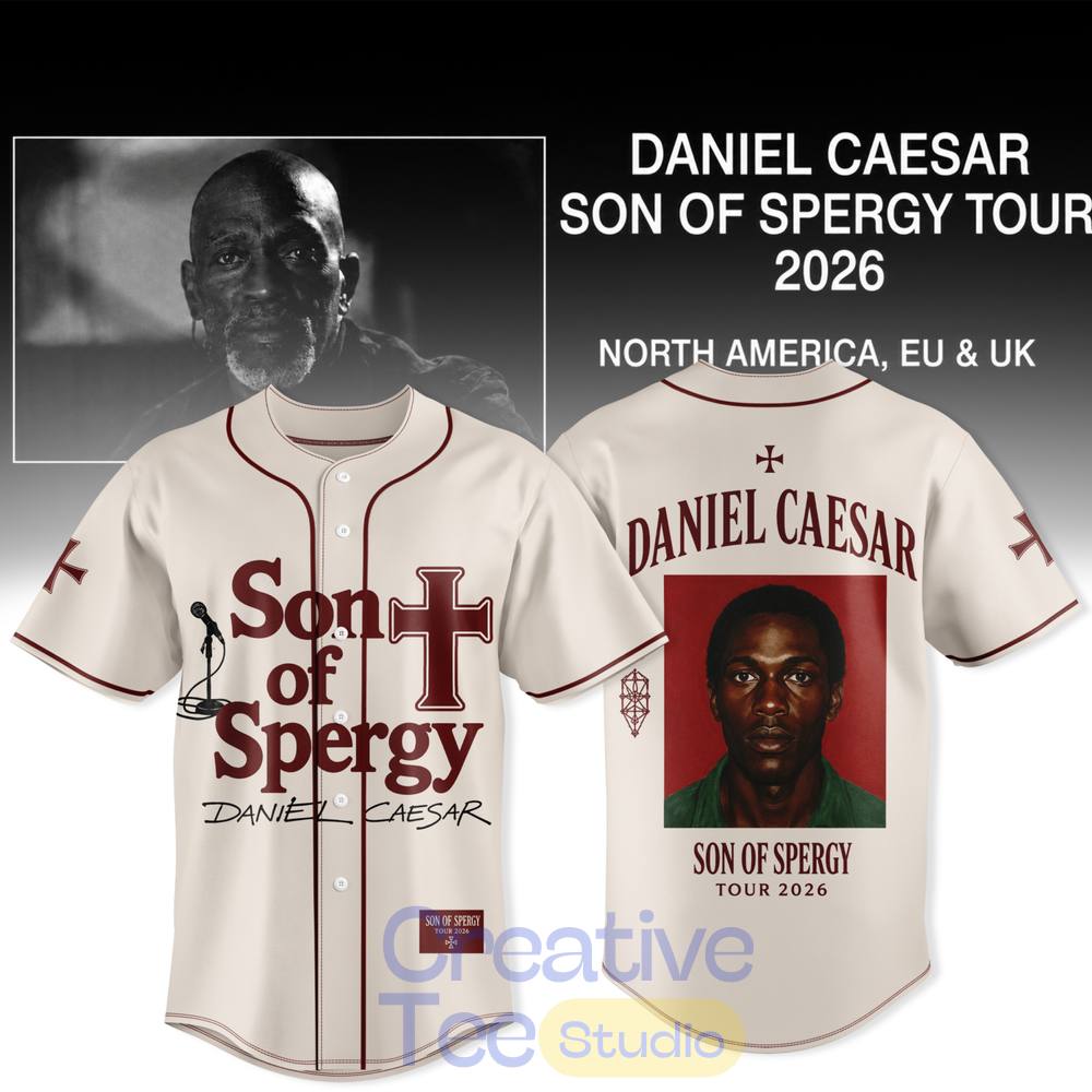Daniel Caesar – Son Of Spergy Tour Limited Baseball Jersey Daniel Caesar – Son Of Spergy Tour Limited Baseball Jersey