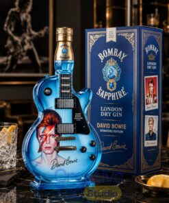 David Bowie Signature Guitar-Shaped Collectible Whiskey Bottle