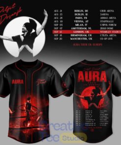 Diljit Dosanjh’s Aura World Tour ’26 – Europe & UK Edition Baseball Jersey Diljit Dosanjh’s Aura World Tour ’26 – Europe & UK Edition Baseball Jersey