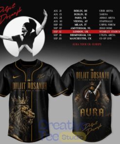 Diljit Dosanjh’s Aura World Tour ’26 – Europe & UK Edition Baseball Jersey