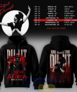 Diljit Dosanjh Aura World Tour ’26 – Europe & UK Edition Tee Hoodie