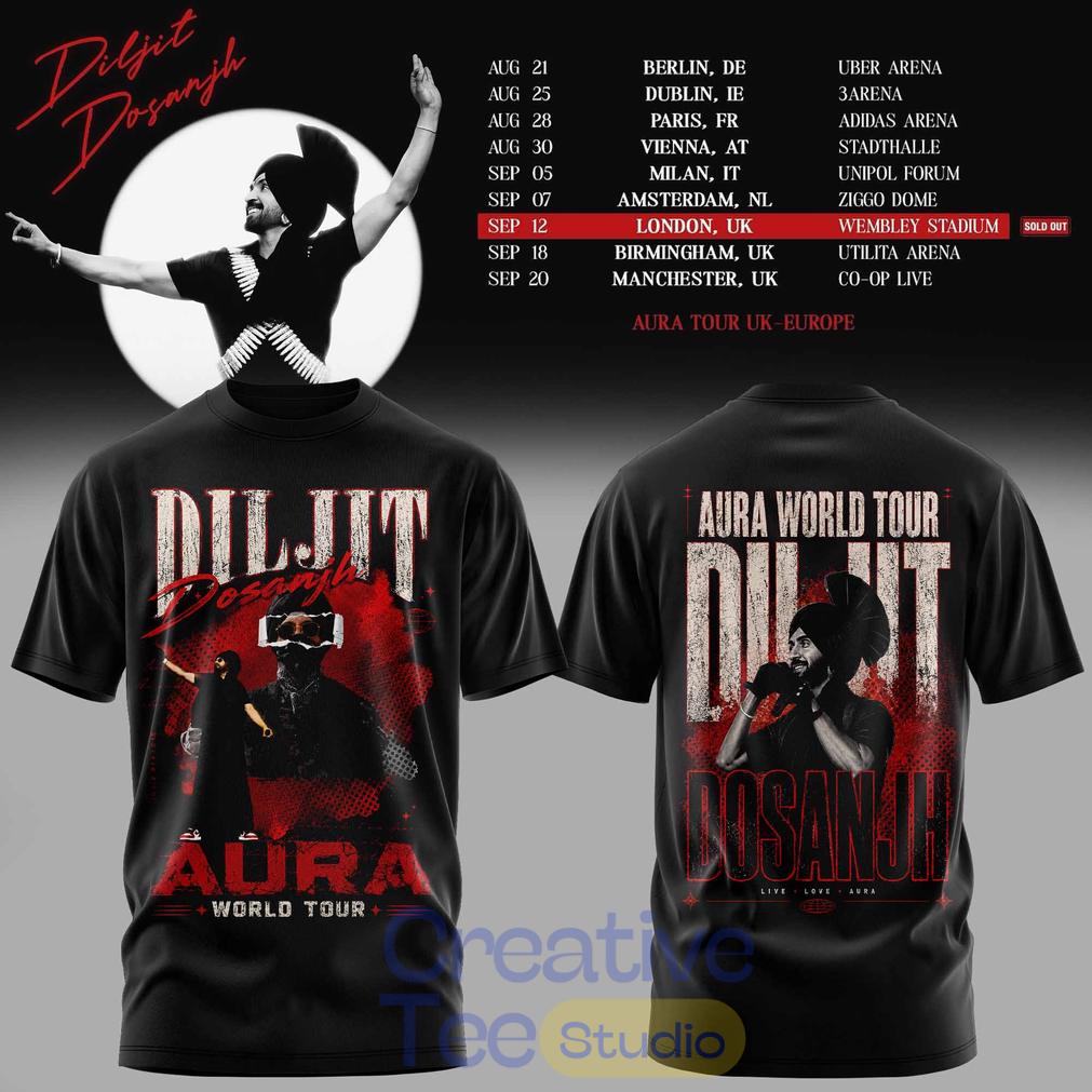 Diljit Dosanjh Aura World Tour ’26 – Europe & UK Edition Tee Hoodie Diljit Dosanjh Aura World Tour ’26 – Europe & UK Edition Tee Hoodie