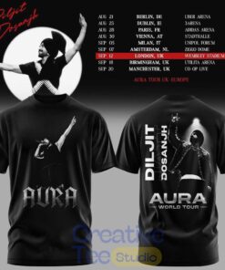 Diljit Dosanjh Aura World Tour ’26 – Europe & UK Special Edition Tee Hoodie