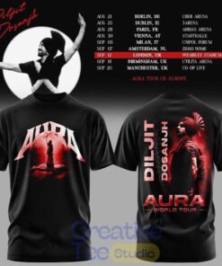 Diljit Dosanjh Aura World Tour ’26 – Europe & UK Edition T-Shirt
