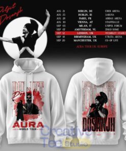 Diljit Dosanjh Aura World Tour ’26 – Europe & UK Edition New Version Tee Hoodie
