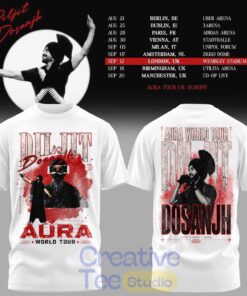 Diljit Dosanjh Aura World Tour ’26 – Europe & UK Edition New Version Tee Hoodie