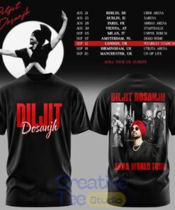 Diljit Dosanjh Aura World Tour ’26 – Europe & UK Edition Special Edition Tee Hoodie