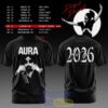 Diljit Dosanjh’s Aura World Tour 2026 Black Edition Tee