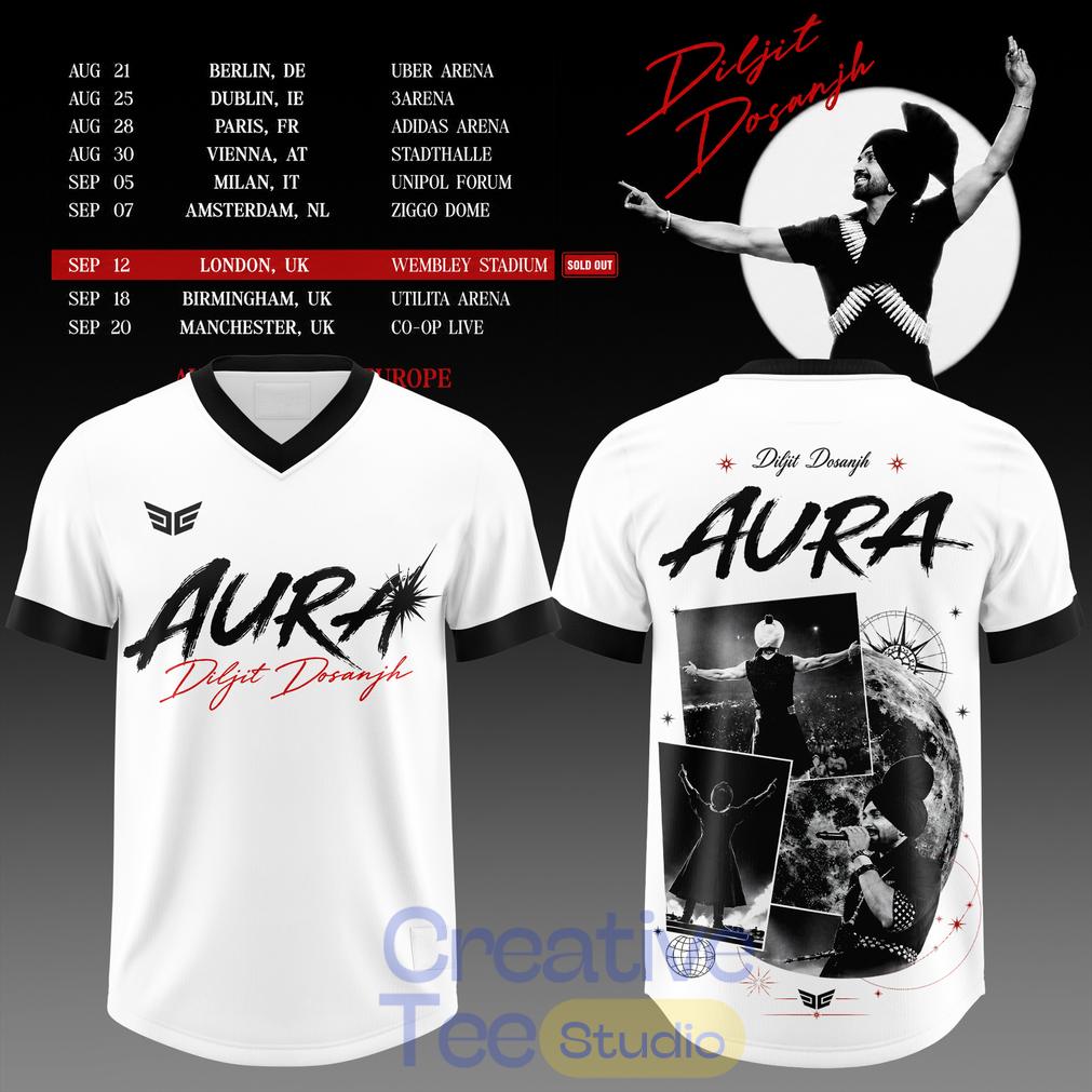 Diljit Dosanjh’s Aura World Tour 2026 Edition Football Jersey Diljit Dosanjh’s Aura World Tour 2026 Edition Football Jersey
