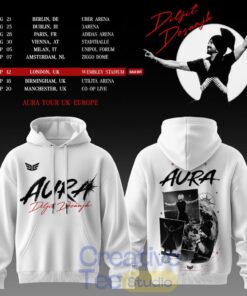 Diljit Dosanjh’s Aura World Tour 2026 White Edition Hoodie