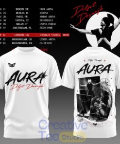 Diljit Dosanjh’s Aura World Tour 2026 White Edition Tee