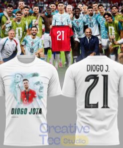 Diogo Jota 21 Memorial  Portugal Football Fan Casual Tee