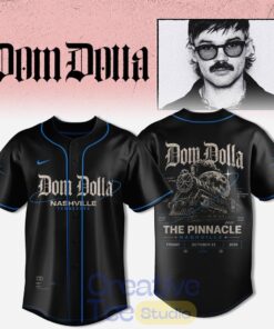 Dom Dolla Tour 2026 Nashville Edition Baseball Jersey