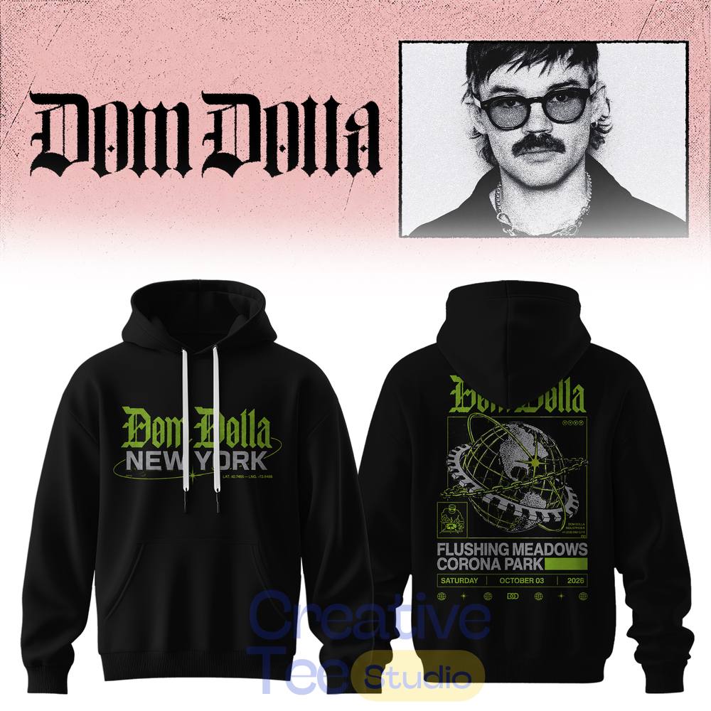 Dom Dolla Tour 2026 New York At Flushing Meadows Corona Park Hoodie Dom Dolla Tour 2026 New York At Flushing Meadows Corona Park Hoodie
