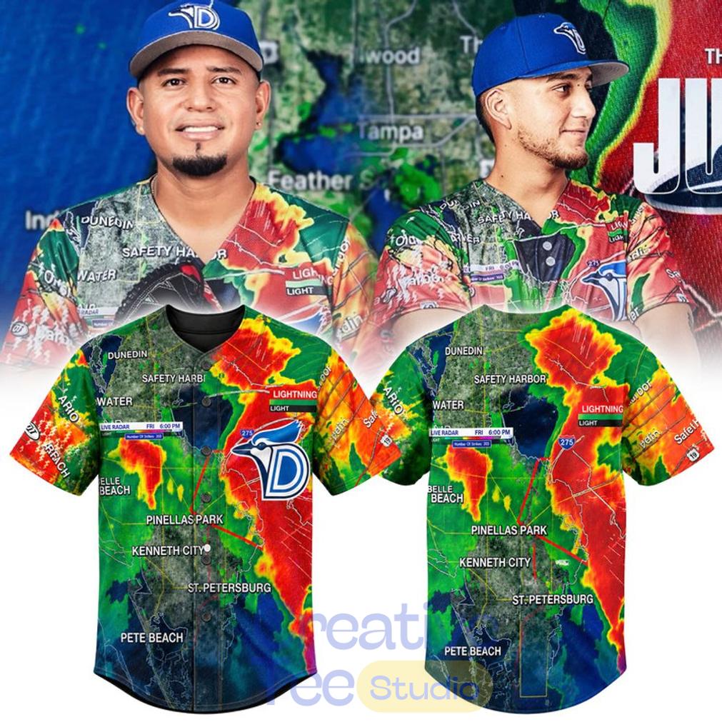 Dunedin Blue Jays Weather Gods 2026 Limited Edition Baseball Jersey Dunedin Blue Jays Weather Gods 2026 Limited Edition Baseball Jersey