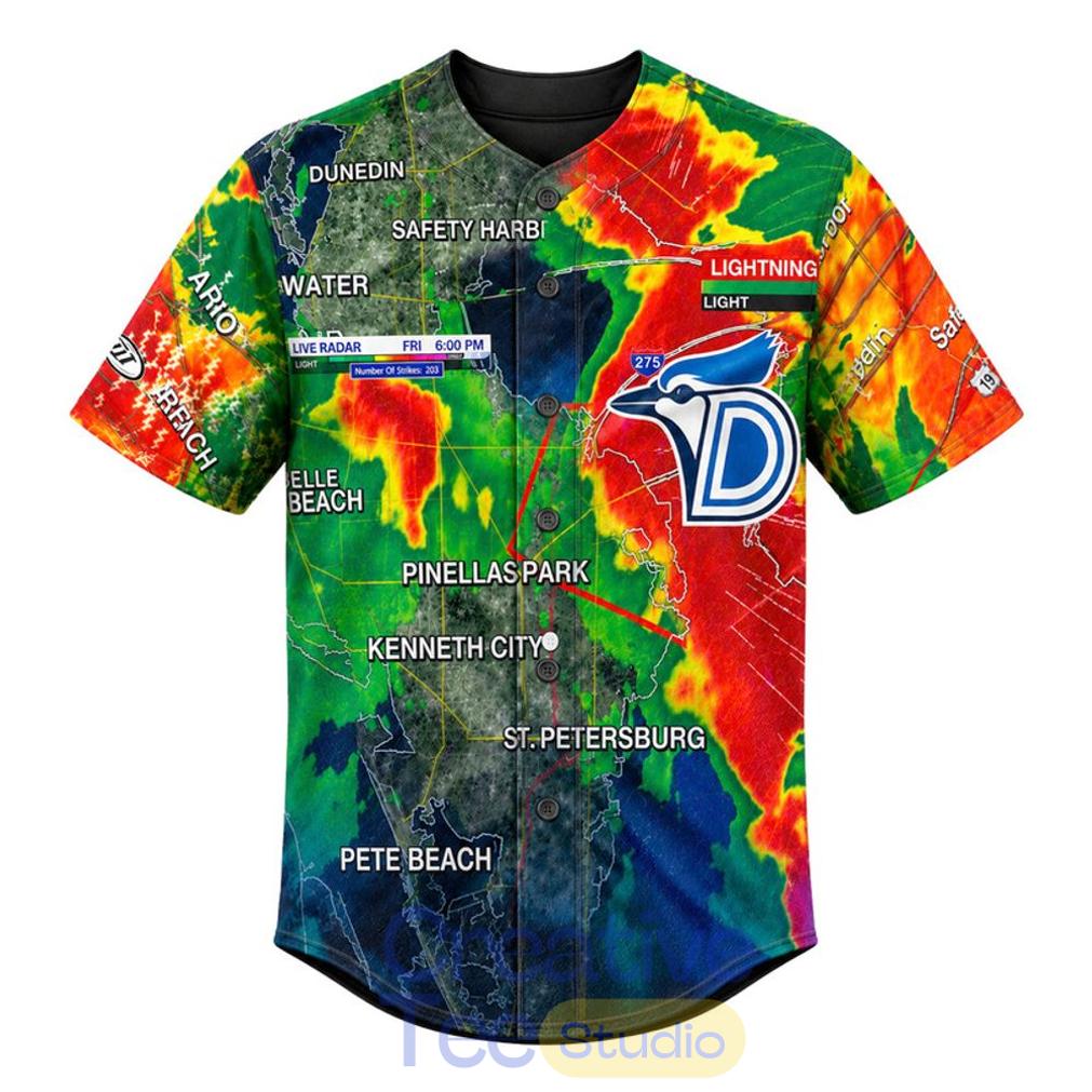 Dunedin Blue Jays Weather Gods 2026 Limited Edition Baseball Jersey Dunedin Blue Jays Weather Gods 2026 Limited Edition Baseball Jersey