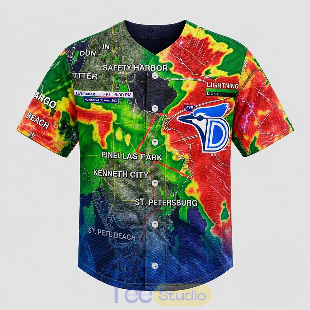 Dunedin Toronto Blue Jays Rain Delay Baseball Jersey Dunedin Toronto Blue Jays Rain Delay Baseball Jersey