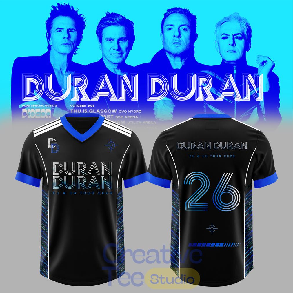 Duran Duran – UK & EU Autumn Tour 2026 Exclusive Football Jersey Duran Duran – UK & EU Autumn Tour 2026 Exclusive Football Jersey
