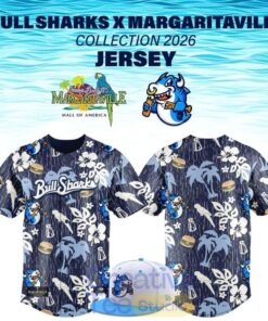 Durham Bulls 2026 Bull Sharks x Margaritaville Baseball Jersey Durham Bulls 2026 Bull Sharks x Margaritaville Baseball Jersey