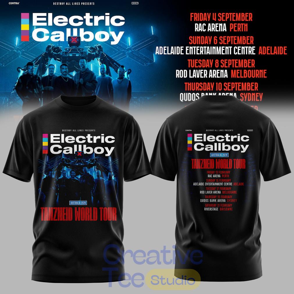 Electric Callboy TANZNEID World Tour 2026 T-Shirt Electric Callboy TANZNEID World Tour 2026 T-Shirt