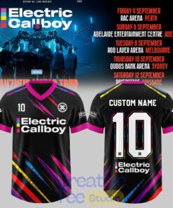 Electric Callboy – TANZNEID World Tour – Australia 2026 Custom Football Jersey