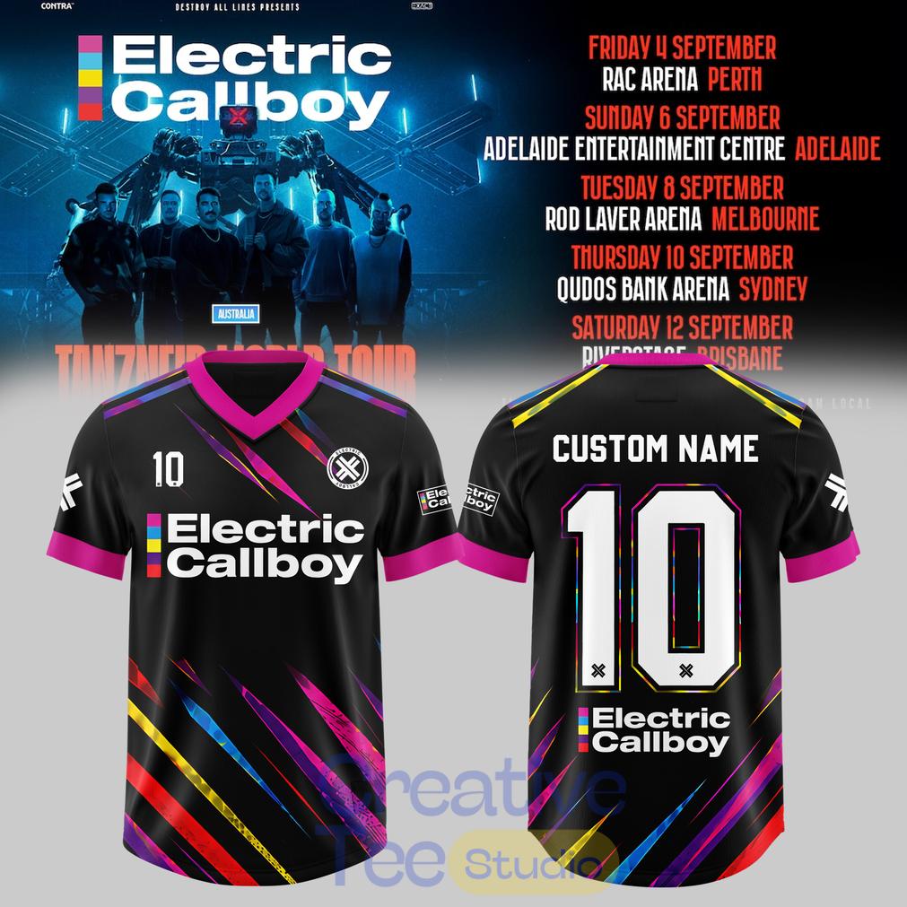 Electric Callboy – TANZNEID World Tour – Australia 2026 Custom Football Jersey Electric Callboy – TANZNEID World Tour – Australia 2026 Custom Football Jersey