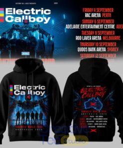 Electric Callboy TANZNEID World Tour – Australia 2026 Limited Black Tee Hoodie