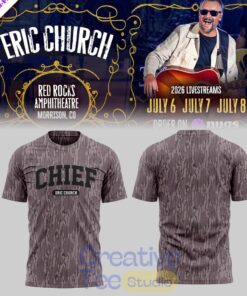 Eric Church Red Rocks Amphitheatre 3D T-Shirt