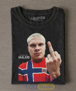 Erling Haaland 2026 Middle Finger T-Shirt