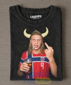 Erling Haaland 2026 Norway Drunk T-Shirt