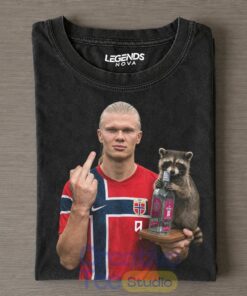 Erling Haaland & Whiskey Raccoon H-MT-F T-Shirt