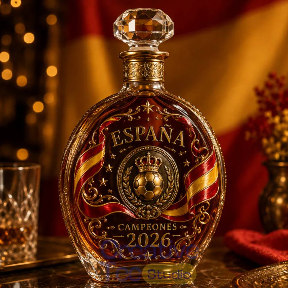 Espana Champion 2026 Whiskey Bottle Espana Champion 2026 Whiskey Bottle