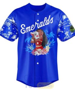 Eugene Emeralds x Moana Night 2026 Royal Blue Baseball Jersey