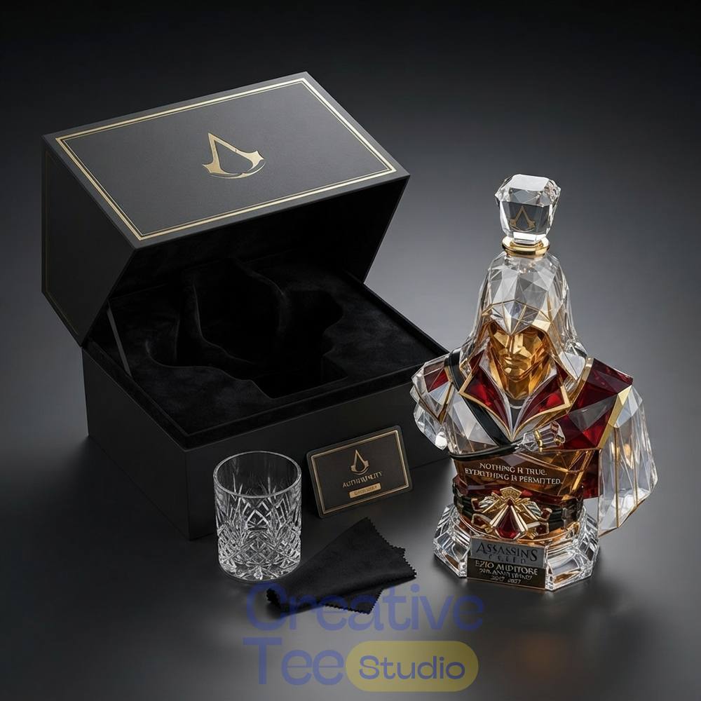 Ezio Auditore 20th Anniversary Crystal Whiskey Bottle Ezio Auditore 20th Anniversary Crystal Whiskey Bottle