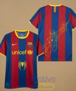 FC Barcelona x Spider Man Graphic Retro Soccer Jersey