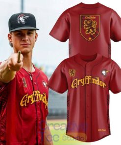 Fayetteville Woodpeckers x Gryffindor Harry Potter Night 2026 Baseball Jersey Fayetteville Woodpeckers x Gryffindor Harry Potter Night 2026 Baseball Jersey