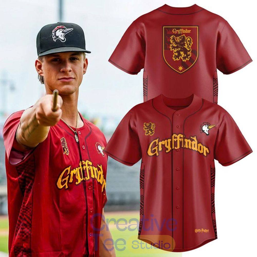 Fayetteville Woodpeckers x Gryffindor Harry Potter Night 2026 Baseball Jersey Fayetteville Woodpeckers x Gryffindor Harry Potter Night 2026 Baseball Jersey